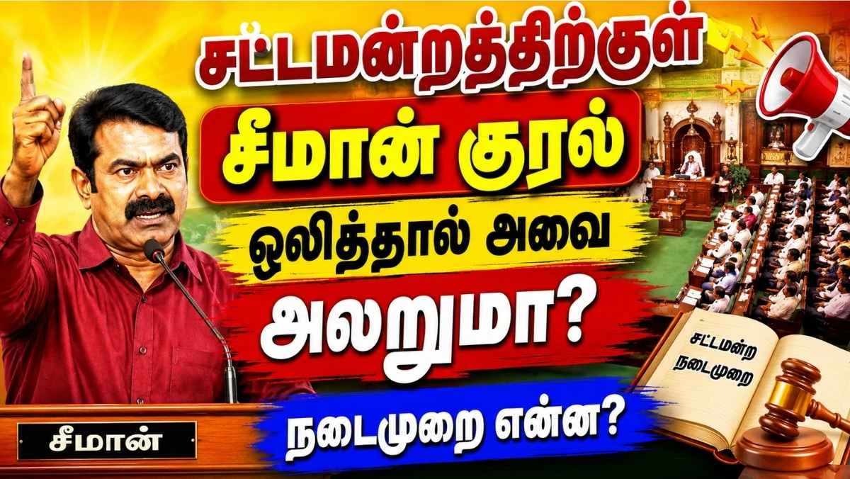 சட்டமன்றத்திற்குள் சீமான் குரல் ஒலித்தால் "அவை" அலறுமா? நடைமுறை என்ன? 