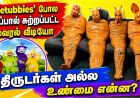 'Teletubbies' போல டேப்பால் சுற்றப்பட்ட வைரல் காணொலி : திருடர்கள் அல்ல; உண்மை என்ன?