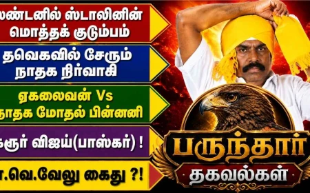 ஸ்டாலின் லண்டன் பயணம், நாம் தமிழர் சர்ச்சை, தவெக நகர்வு, கரூர் அரசியல்... பருந்தார் வெளியிடும் பிரத்யேக தகவல்கள்