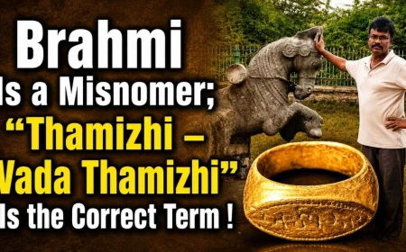 Brahmi Is a Misnomer; "Thamizhi (Tamili) – Vada Thamizhi" Is Correct, Says Linguist and Archaeologist Narayanamoorthy