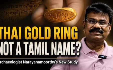 Thai Gold Ring Inscription: Tamil Name or Thai Identity? Archaeologist Narayanamoorthy’s New Study
