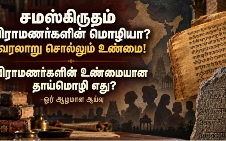 சமஸ்கிருதம் பிராமணர்களுக்கு மட்டுமே சொந்தமானதா? பிராமணர்களின் உண்மையான தாய்மொழி எது?